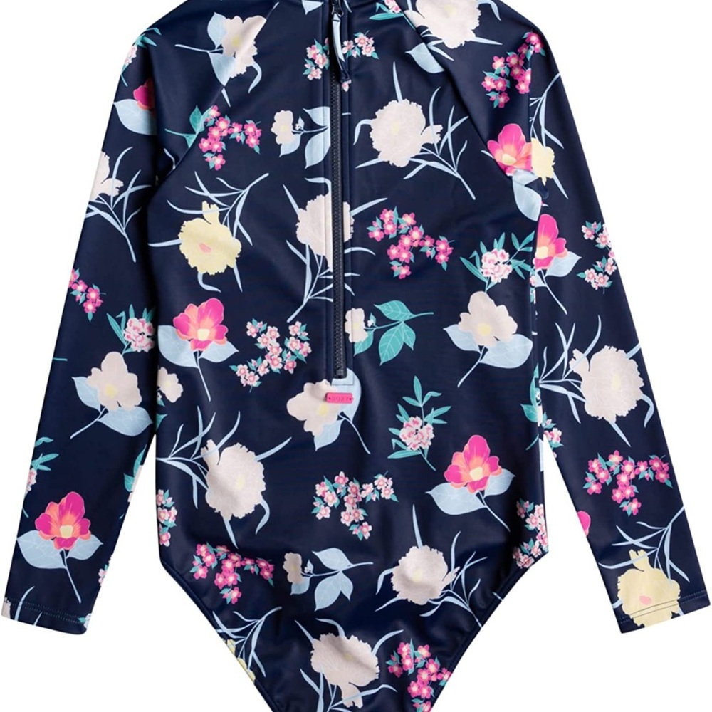 NWT Roxy One Piece Rashguard Swimsuit - Picture 2 of 9